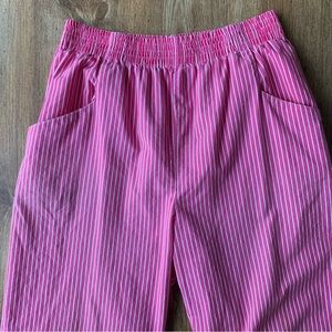 Vintage Cotton Co Pink Striped Pants